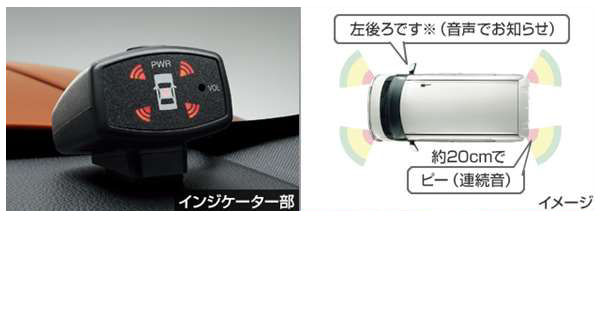 『ピクシスメガ』 純正 GBVZ GBMF GBDF コーナーセンサー（ボイス4センサー） パーツ トヨタ純正部品 危険察知 接触防止 セキュリティー pixis オプション アクセサリー 用品