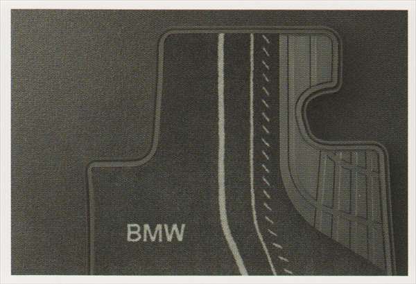 1 パーツ フロア・マット・セット Ｔｅｘｔｉｌｅのブラック（Ｓｔａｎｄａｒｄ）のフロント用 BMW純正部品 1A16 1B30 オプション アクセサリー 用品 純正 マット