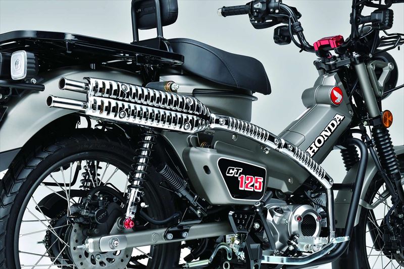 『CT125・ハンターカブ』 JA65 社外品 SP武川 スクランブラーマフラー HONDA_2輪 パーツ メッキ オプション アクセサリー 用品