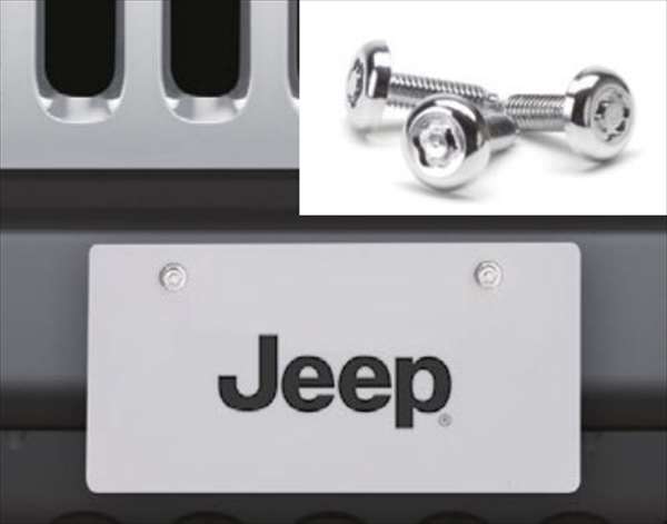 『グランドチェロキーL』 純正 WK36T WK36TA ナンバーロックボルト パーツ Jeep純正部品 盗難防止 防犯 安心 オプション アクセサリー 用品