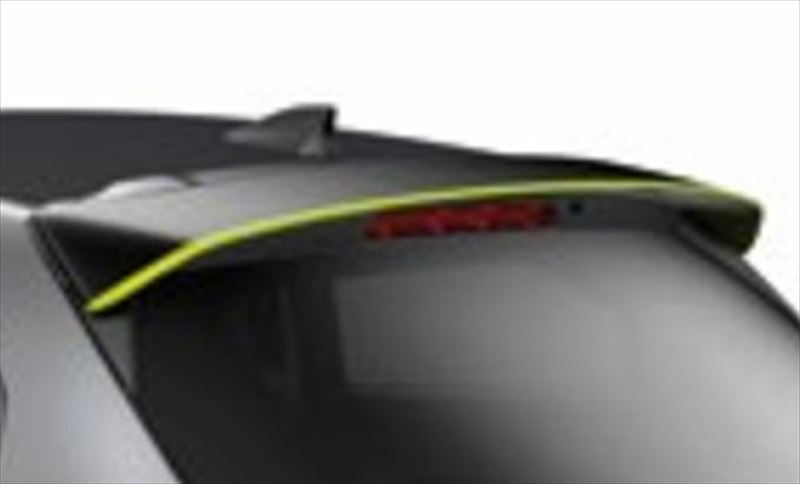 『MAZDA2』 純正 DJLFS DJLAS DJ5FS DJ5AS リアルーフスポイラー（ブリリアントブラック/ライムグリーン） パーツ マツダ純正部品 オプション アクセサリー 用品｜株式会社　スズキモータース 25,828円