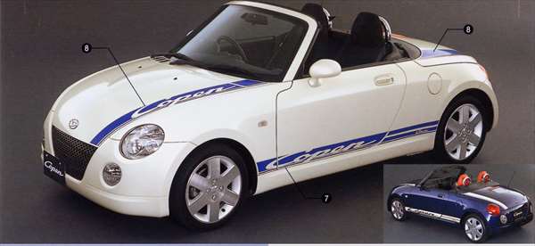 楽天市場 コペン 純正 L0 ストライプ スポーティロゴ サイド部 パーツ ダイハツ純正部品 Copen オプション アクセサリー 用品 株式会社 スズキモータース