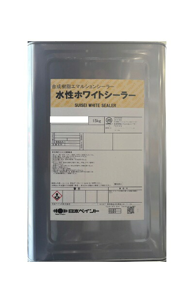 【貨物輸送無料】ニッペ水溶性ホワイトシーラーアクリル脂エマルションシーラー：15kg＜日本絵の具＞