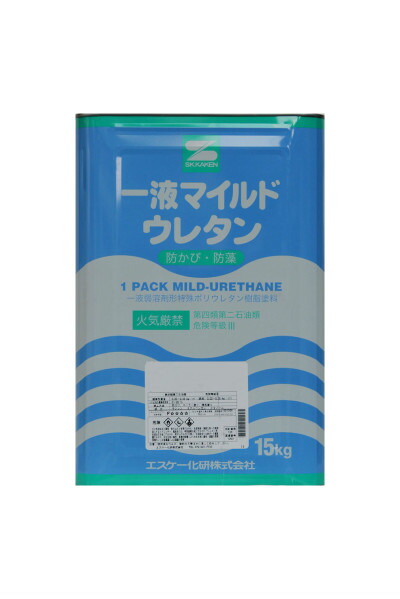 楽天市場】【送料無料】1液マイルドウレタン（黒/ブラック：艶有）15kg＜エスケー化研＞一液弱溶剤形特殊ポリウレタン樹脂塗料 : スズキペイント  楽天市場店