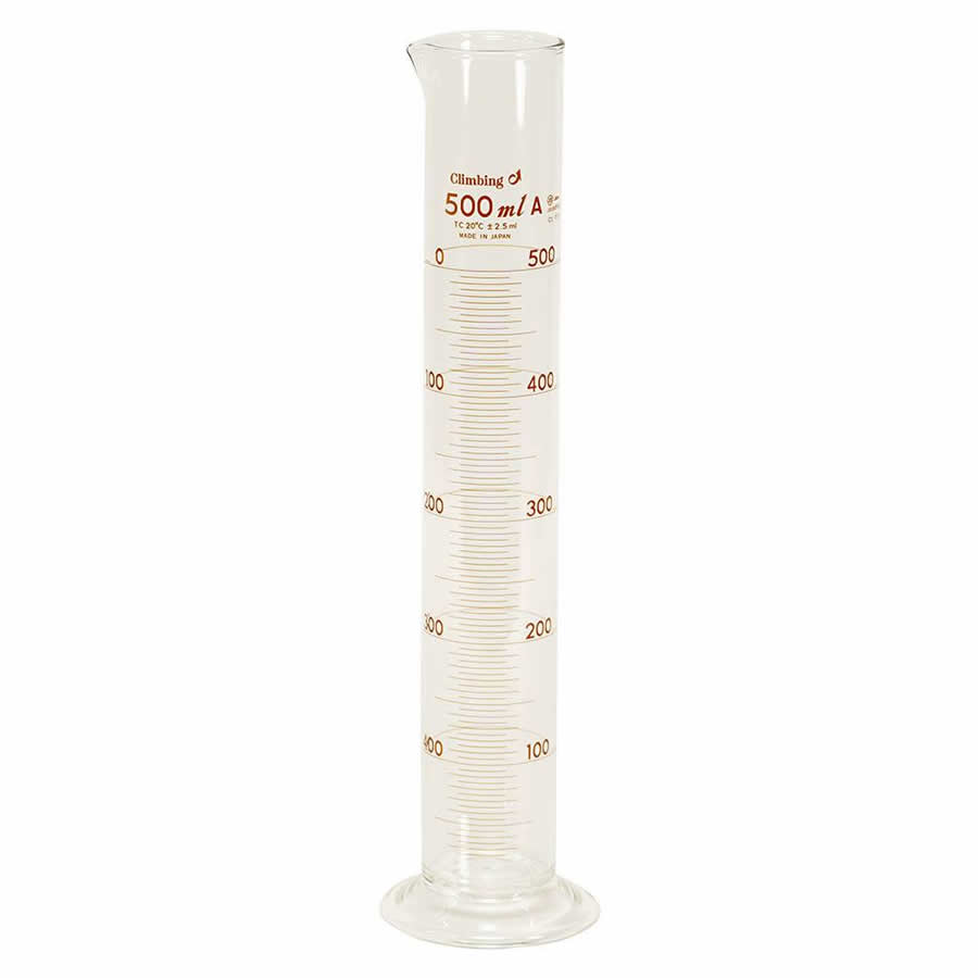 ガラス製 メスシリンダー クライミング 1000mL｜SUZUMORIオンライン 店