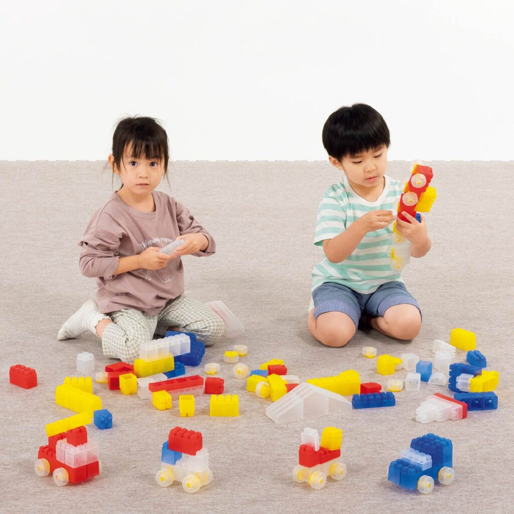 ソフトブロック・クリアカラー・タイヤパーツセット カラフル やわらかい ブロック 知育 幼稚 保育園 EVA製 60914|SUZUMORIオンライン 店