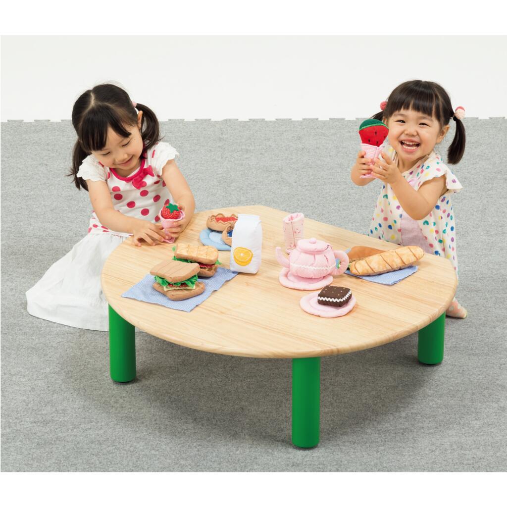 木製プレイローテーブル 幼稚園 保育園 児童館 ままごと 絵本コーナー 60373