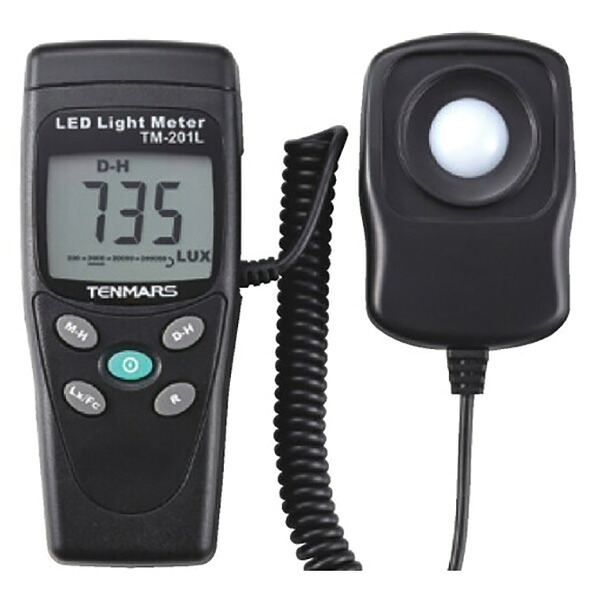 デジタル 照明計 LED米突 TM-201L 受光部 分け隔てる型 計測工具-時間計・照度計