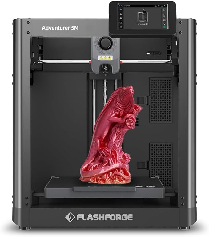 3Dプリンター FLASHFORGE Adventurer 5M 完全自動レベリングFDM 最大600mm/sの高速印刷 振動補償