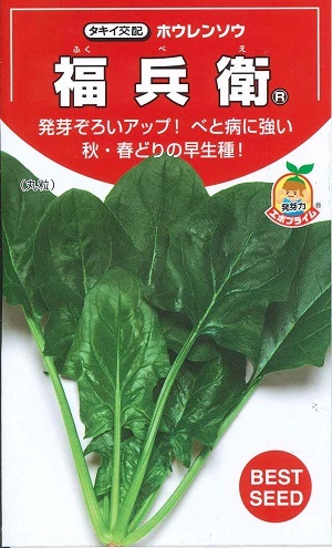 楽天市場】野菜種子 ホウレンソウ「伸兵衛」40ml／1dl／М3万粒（タキイ