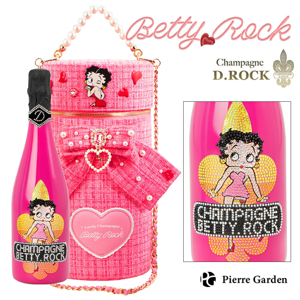 楽天市場】【予約】シャンパンD.ROCK BETTY.ROCK PINK グラスつき 3本