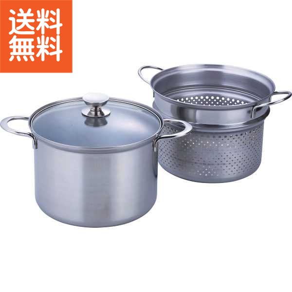 【送料無料/直送】|ルチェンテ ＩＨ対応パスタポット（２２ｃｍ）|ＬＵ－２２Ｐ プレゼント お祝い 誕生日祝い 敬老の日 母の日 父の日 自家消費にも 6,976円