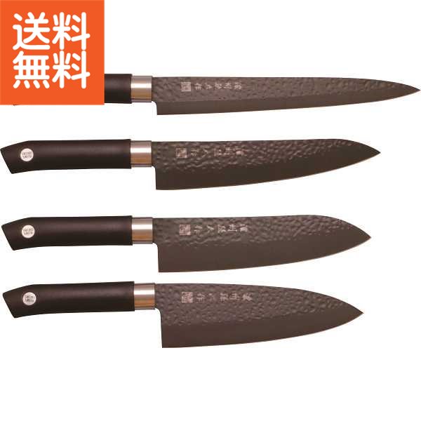 楽天市場】濃州孫六作 黒打和包丁4本セット 200Q 包丁 ほうちょう 刃物
