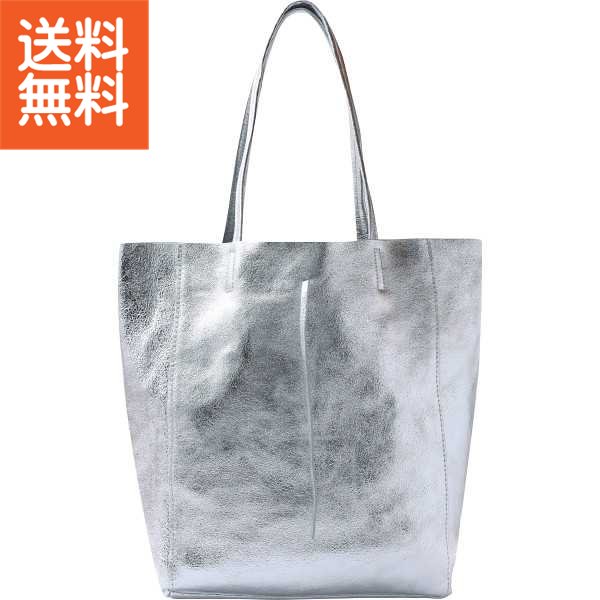 楽天市場】アントネッロマージ イタリア製牛革トートバッグ シルバー B