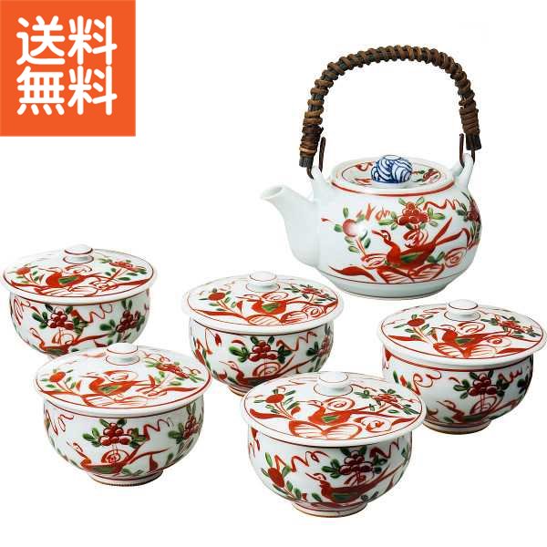 【送料無料/直送】|波佐見焼 古伊万里写し絵番茶器揃|０３７－４１０Ｍ プレゼント お祝い 誕生日祝い 敬老の日 母の日 父の日 自家消費にも