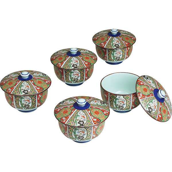 楽天市場】波佐見焼 古伊万里写し絵 茶托付汲出5客揃 037-412M