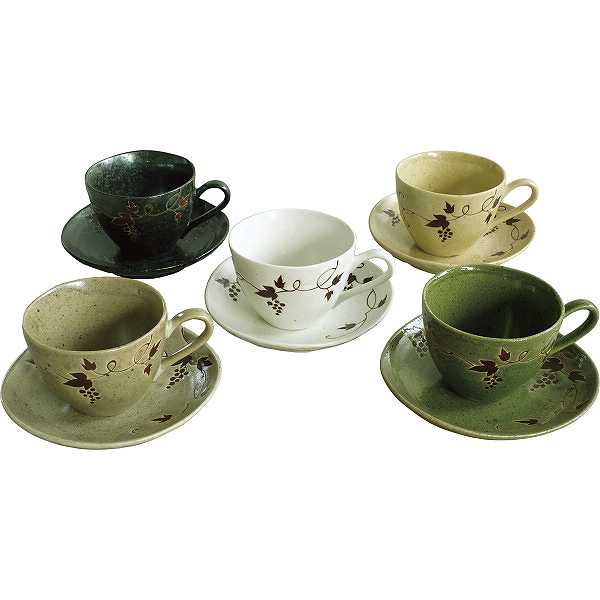 楽天市場】美濃焼 美濃路 コーヒー碗皿5客揃 : 和遊感 楽天市場店