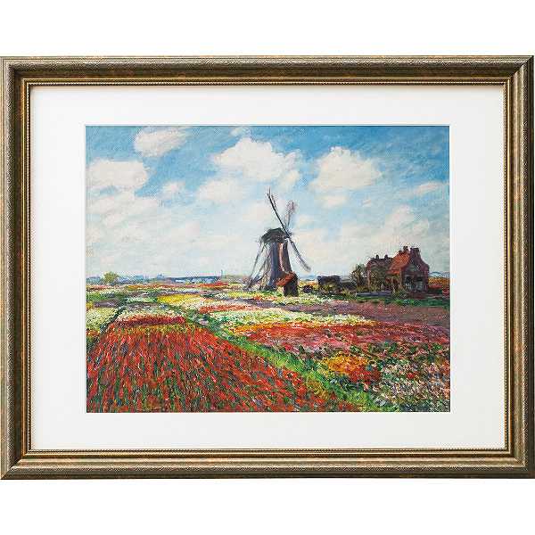 楽天市場】モネ・「チューリップ畑（オランダ）」 : グーピルギャラリー