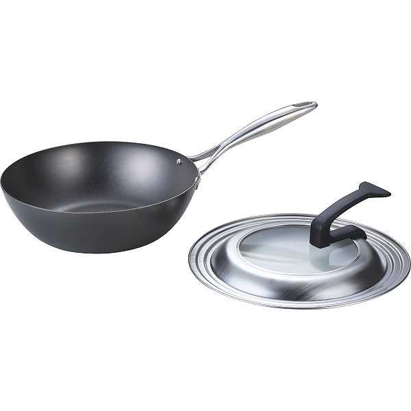 楽天市場】涅 IH蓋付窒化鉄いため鍋(24cm) MB-2581 鍋 調理器具