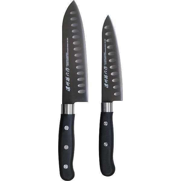 楽天市場】濃州孫六作 チタンコーティング包丁3本セット A-100J