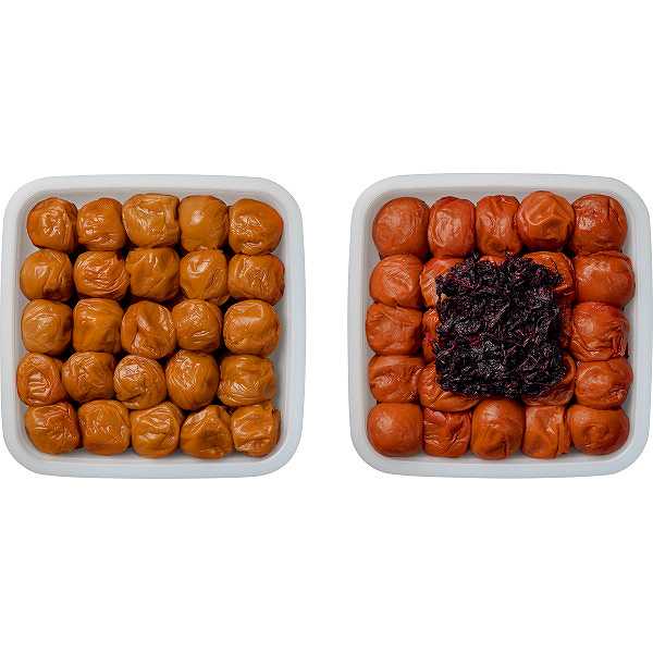 【送料無料/直送】紀州南高梅 はちみつ入り梅干・しそ風味梅干セット(各600g)/プレゼント お祝い 誕生日祝い 敬老の日 母の日 父の日 自家消費にも 食品 漬物・梅干し・キムチ 梅干し セット・詰め合わせ