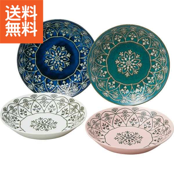 楽天市場】美濃焼 食器 ギフト BOX入 パスタ皿 4色SET