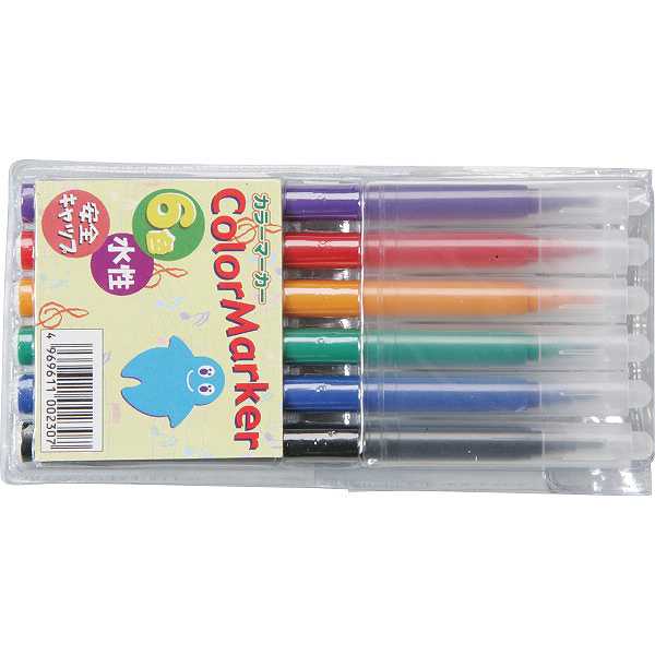 140円/個 180個一括/送料無料|サインペン6色セット| 販促ギフト・イベントシーンで活躍(名入れ可)|ギフト専門店 すず陶
