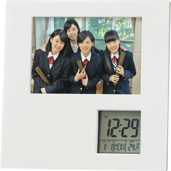 |2090円/個 10個一括/送料無料 アデッソ フォトフレームクロック|名入れ対応可インテリア 寝具 収納 インテリア小物 置物 フォトフレーム 販売促進商品 販促 景品 イベント用品 法人ギフト 賞品 低額ギフト 販促・イベント/一括