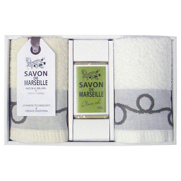 楽天市場 サボン ド マルセイユ ハンドタオル ソープセット Tsm 結婚内祝い 引き出物 ギフト内祝い 60s ギフトセット W F Co ギフト専門店 すず陶