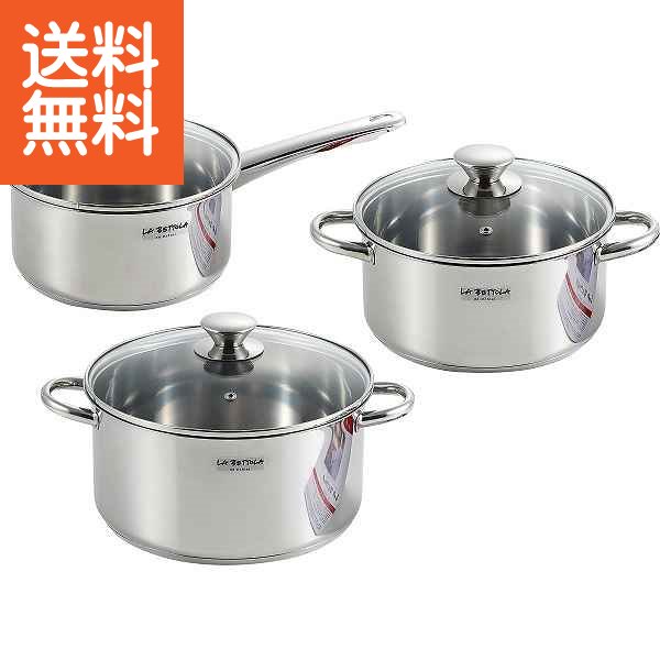 楽天市場】◎落合務 ラベットラ ステンレス鍋 3点セット 両手20、片手