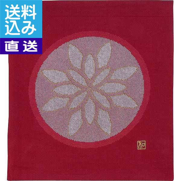 【送料無料/直送】座布団＆座布団カバー各５枚セット エンジ＜２４０１－５５－２１２１＞ 座布団＆座布団カバー５枚セット プレゼント お祝い 誕生日祝い 敬老の日 母の日 父の日 自家消費にも 直送品