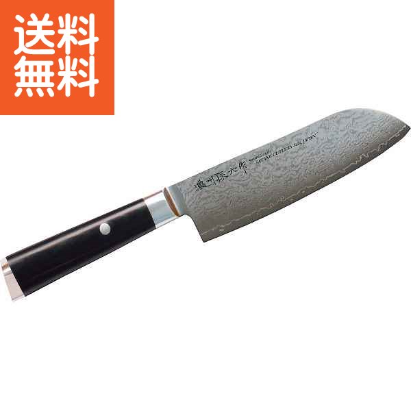 楽天市場】濃州孫六作 ダマスカス三徳包丁 300H 日本製 調理器具