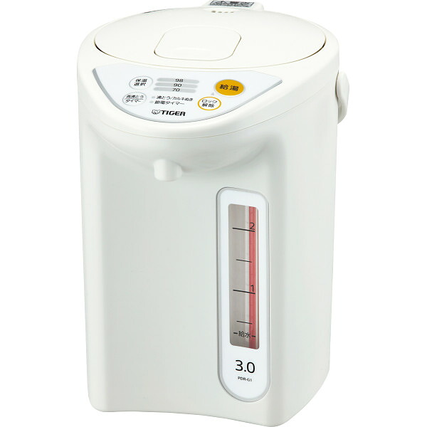 【送料無料】タイガー マイコン電動ポット(3.0l) ホワイト<PDR−G301W> マイコン電動ポット3.0 プレゼント お祝い 誕生日祝い 敬老の日 母の日 父の日 自家消費にも|ギフト専門店 すず陶