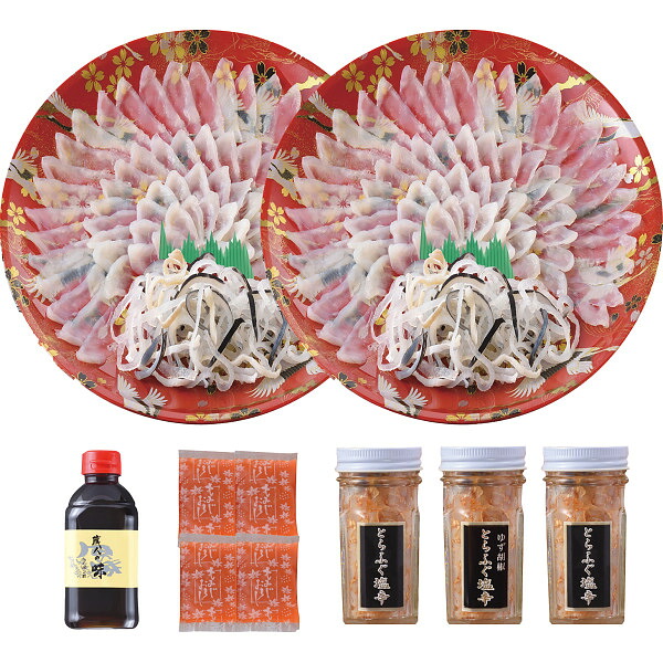 【送料無料/直送】|とらふく刺身・とらふく塩辛セット|ＦＳ&minus;２５０ＴＳＺ プレゼント お祝い 誕生日祝い 敬老の日 母の日 父の日 自家消費にも｜ギフト専門店　すず陶