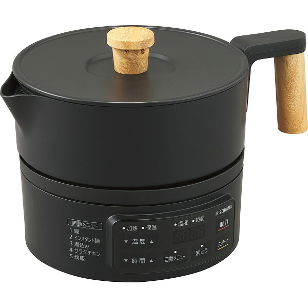 【送料無料/直送】アイリスオーヤマ クッキングケトル ブラック<ICKーM1200ーB> クッキングケトル プレゼント お祝い 誕生日祝い 敬老の日 母の日 父の日 自家消費にも 直送品|ギフト専門店 すず陶