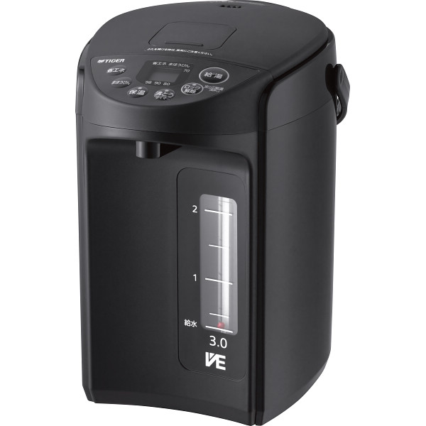 【送料無料】|タイガー ＶＥ電気まほうびん|〈ＫＣ（クールブラック）〉〈ＰＩＱ&minus;Ｇ３００ＫＣ〉 料理好きへ 結婚祝い 新生活 自宅用｜ギフト専門店　すず陶