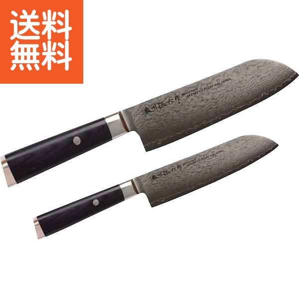 【送料無料】濃州孫六作 ダマスカス包丁２本セット ＜５００Ｆ＞ ダマスカス包丁２本セット プレゼント お祝い 誕生日祝い 敬老の日 母の日 父の日 自家消費にも