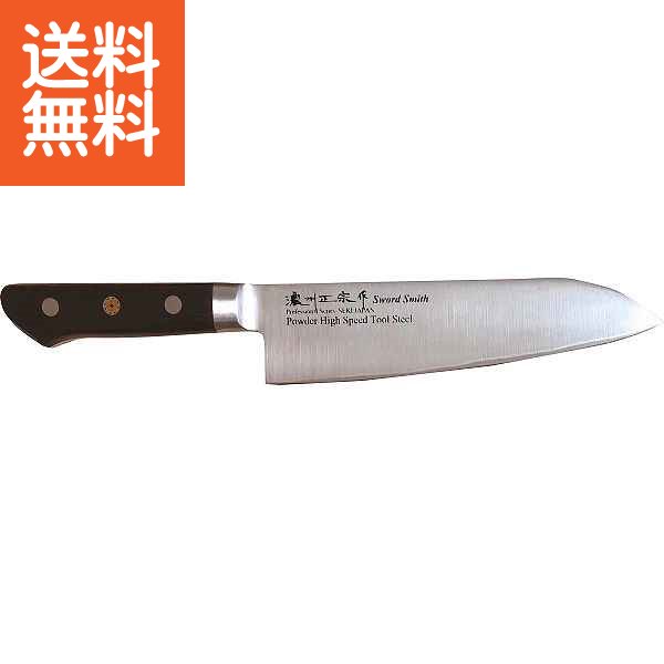 【送料無料】濃州正宗作 粉末ハイス鋼割込三徳包丁 ＜５００Ａ＞ 粉末ハイス鋼割込三徳包丁 プレゼント お祝い 誕生日祝い 敬老の日 母の日 父の日 自家消費にも