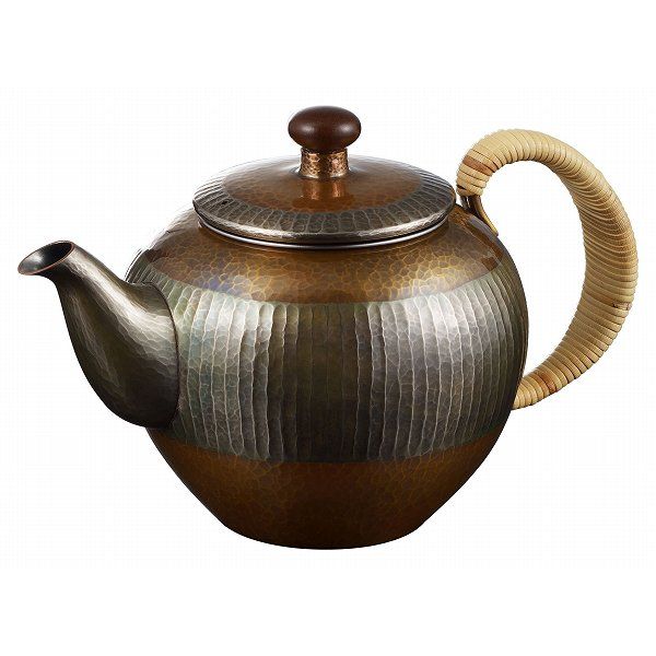 送料無料 伝統工芸 槌起 金属加工急須素銅 金 E 2 5 茶器 記念品 お祝い 御礼 叙勲祝い 叙勲記念 高額記念品 Szt