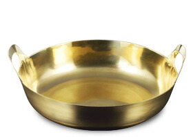 楽天市場】【伝統工芸品】ガス火用 真鍮製 揚げ鍋 (取手付き) 33cm