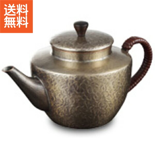 【送料無料】|伝統工芸 槌起 金属加工急須 輪文|〈wk-17〉茶器 記念品 お祝い 御礼 叙勲祝い 叙勲記念 高額記念品【szt】 銅器 茶器 燕の金工たち