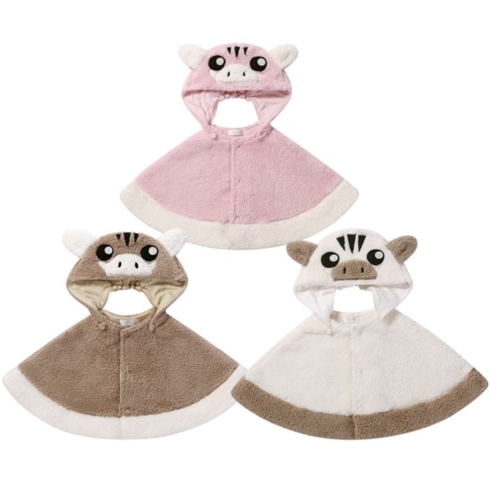 人気商品 もこもこアニマルマント いのしし イノシシ 猪 干支 亥年 ハロウィン 衣装 コスチューム コスプレ 男の子 女の子 年賀状写真 あったか ふわふわ キャラクター 帽子付き アニマル 耳付き ボア フリース ポンチョ ベビー キッズ アウター ケープ