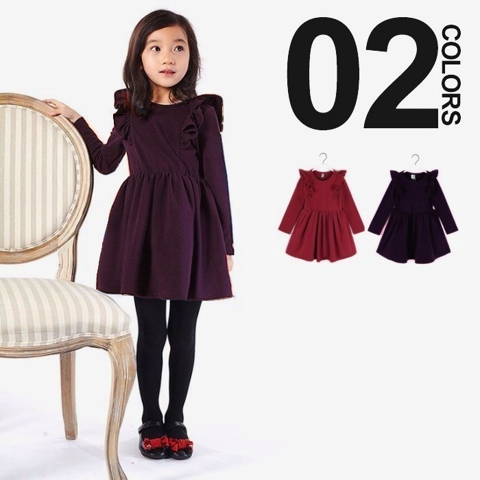 楽天市場 裏起毛 フリルデザインフレアワンピース 110cm 1cm 130cm 140cm 150cm 長袖 入園入学 フォーマル ワンピース 子供スーツ 女の子 入学式 発表会 結婚式 入園スーツ 七五三 ドレス 長袖 卒園式 七五三 結婚式 Aライン 韓国子供服 裏起毛 ワンピース あったか