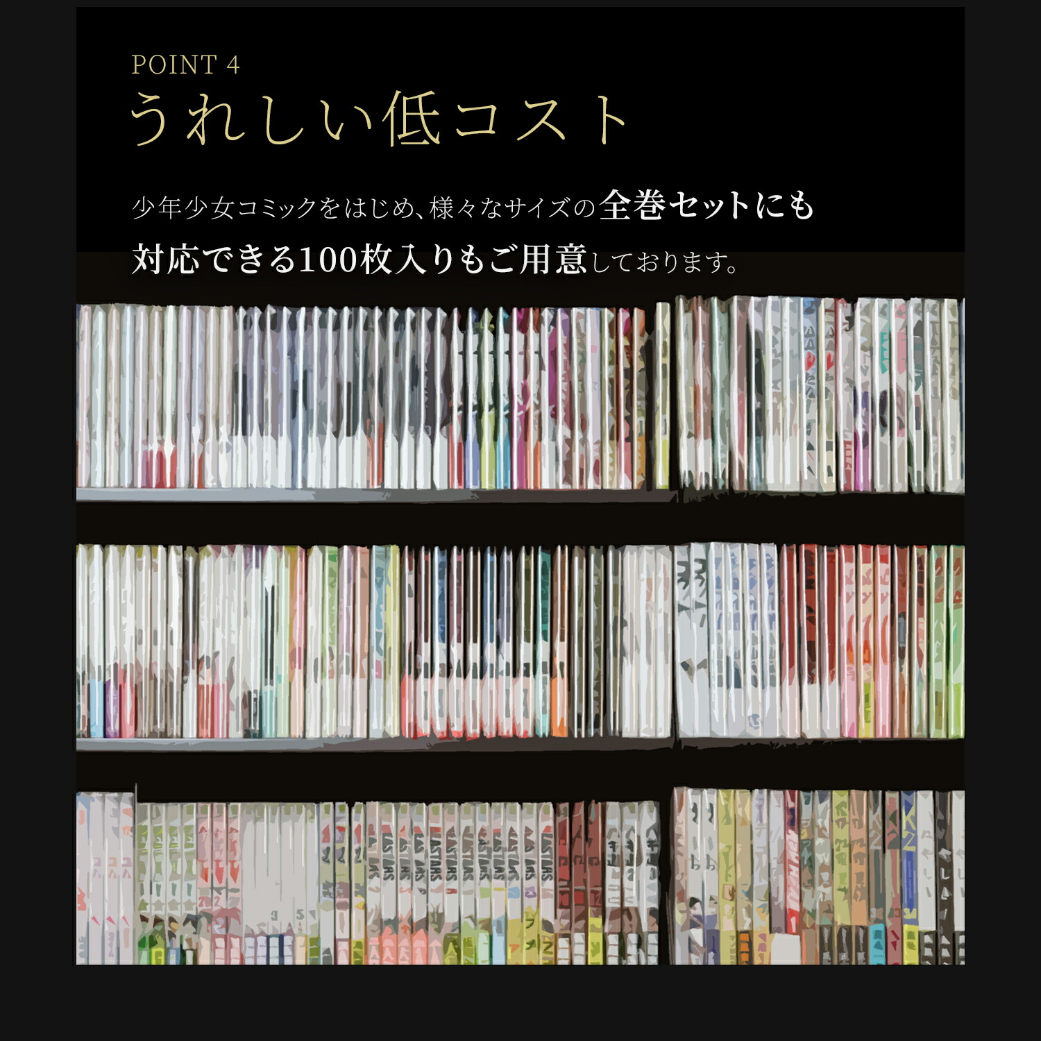 【着後レビューで300円クーポン!】透明ブックカバーコミック番長B6版CPP100枚青年コミックB6判破れにくいコミックカバーブックカバー