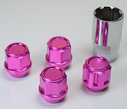 【スズキジムニーパーツ】 協栄KYO-EI　ロックナットセット コンパクトタイプ キックスレデューラレーシング　鍛造軽合金　ロックナット入り16個セット（ロックナット4個、ナット12個）
