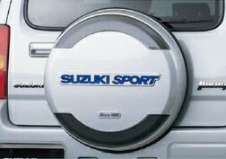 【suzukiスズキジムニーパーツ】スズキジムニー純正アクセサリースペアタイヤハウジング175/80R16用SUZUKISPORTSスズキスポーツ【RCP】99000-99036-G2Nジムニータイヤカバー｜スージースポーツオート店