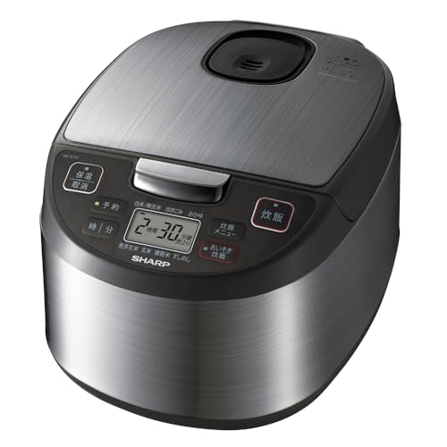 シャープ 炊飯器 5.5合 黒厚釜 球面炊き シルバー KS-S10J-S 送料無料|SELECTVALUE店
