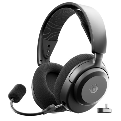 SteelSeries ゲーミングヘッドセット 受話器 Arctis Nova 3PW Black 軽さ 無線電話 密閉型 パソコン  貨物輸送無料