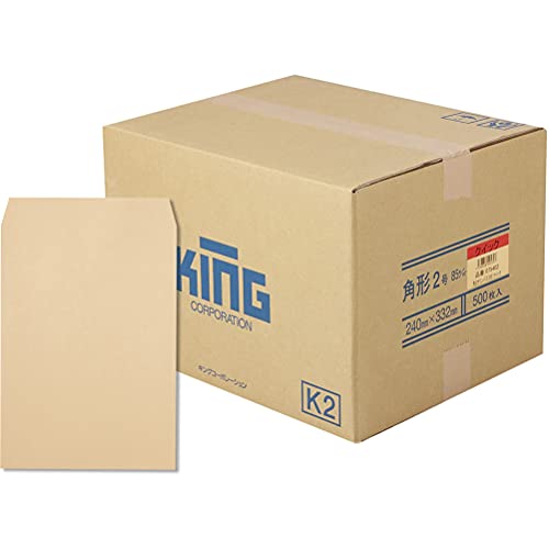 第一人者会社企業 手工芸品状ぶくろ 角形2号 85g 500枚入 磁気テープ付 075402 貨物輸送無料