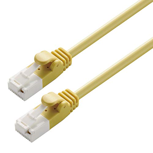エレコム LANケーブル CAT6 20m ツメが折れない 爪折れ防止コネクタ 簡易パッケージ RoHS指令準拠 イエロー LD-GPT 送料無料